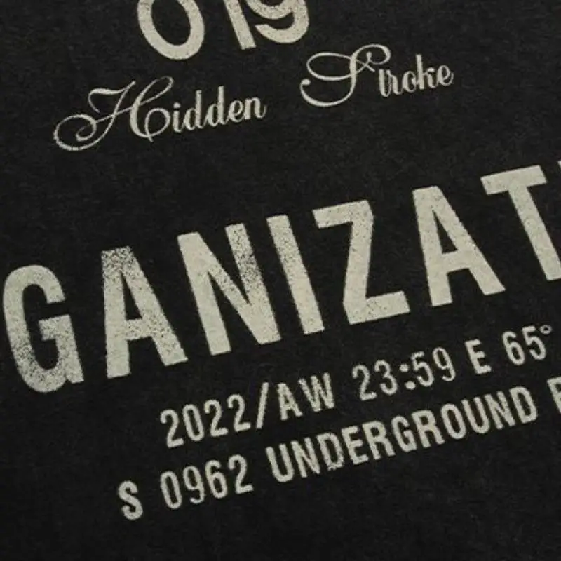 Washed Dark Skeleton Print T Shirt-6
