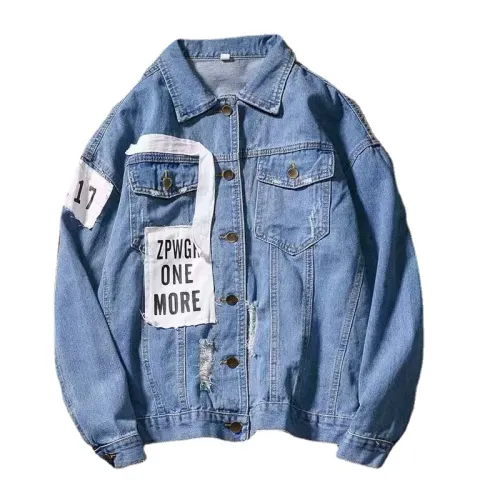 Fashion Ripped Denim Jacket