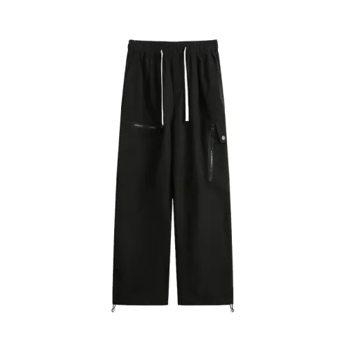 Retro Straight Draped Casual Pants