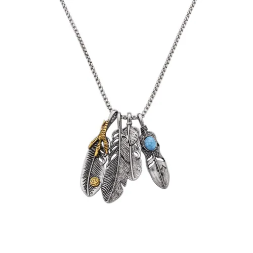 Trendy Feather Pendant Necklace