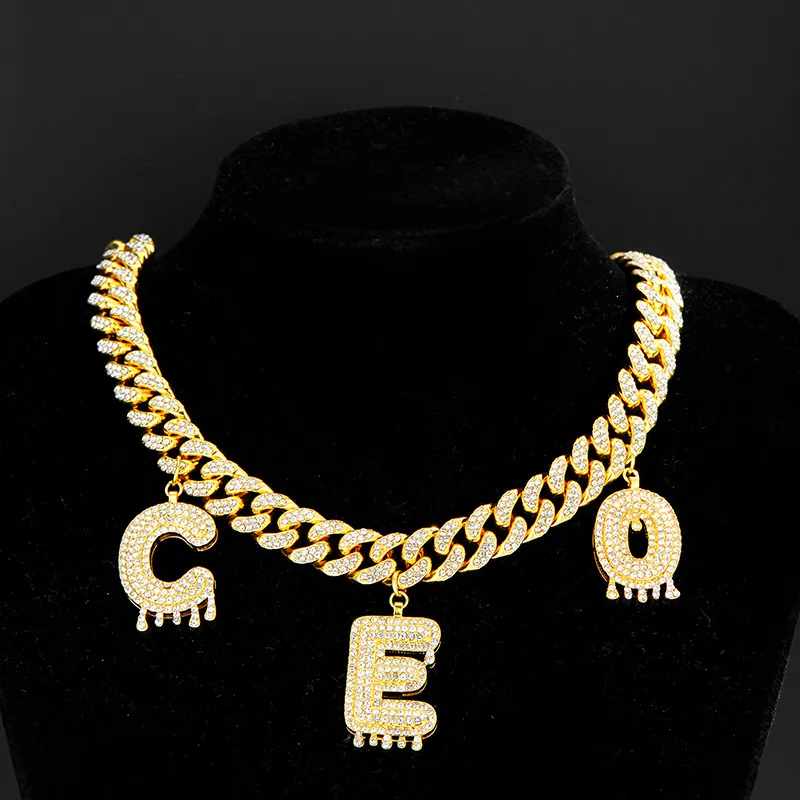 Hip Hop Trendy Letter Necklace-5
