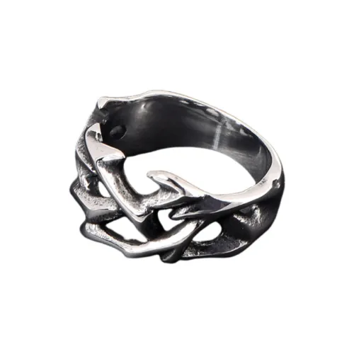 Niche Retro Titanium Steel Ring