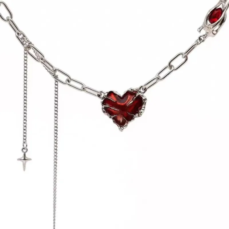 Hip hop Fringe Chain Necklace-4
