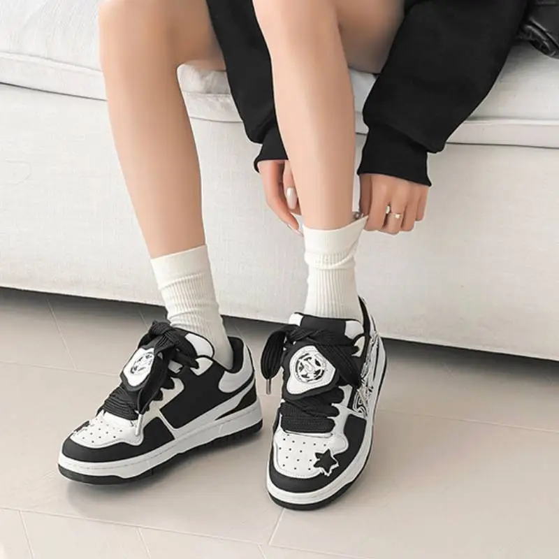 Retro Height Enhancing Splicing Sneakers-2