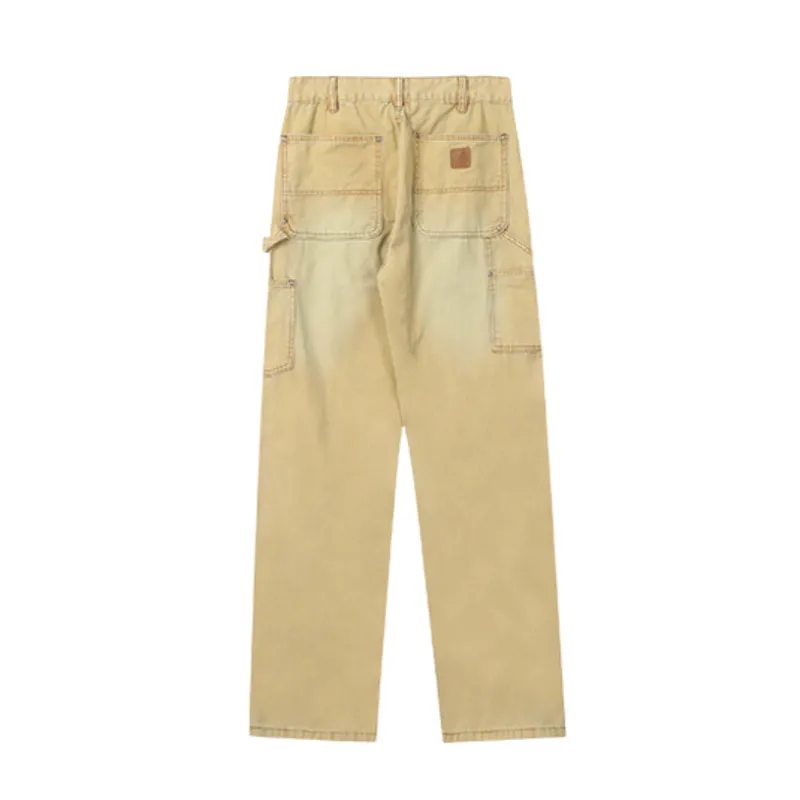 Vibe Style Brown Pants Logging Crane Pants-1