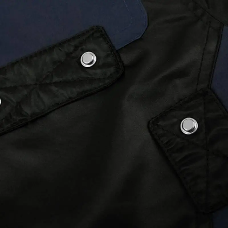 New Tide Brand Niche Three dimensional Multi Pocket Zipper Cotton padded Jacket-6