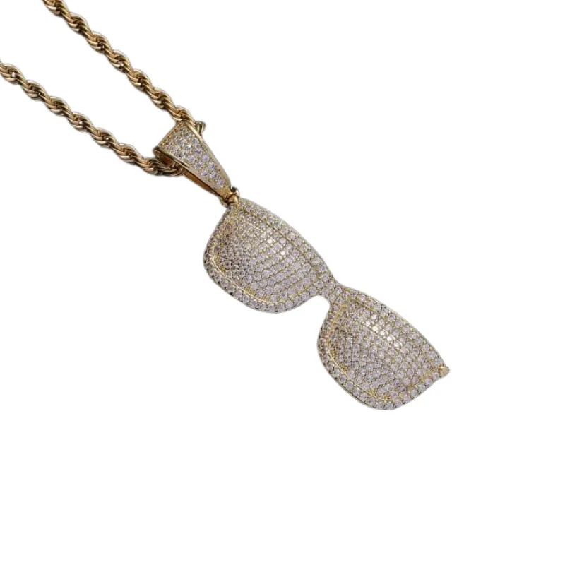 Hip Hop Sunglasses Pendant Necklace-4