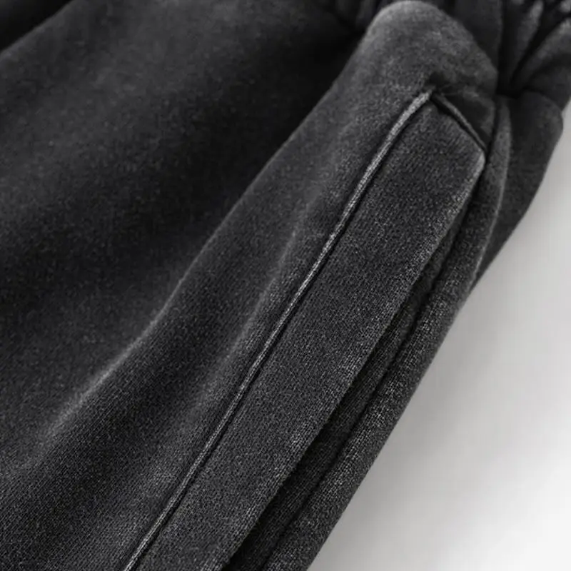Loose Fashion Knit Sweatpants-4