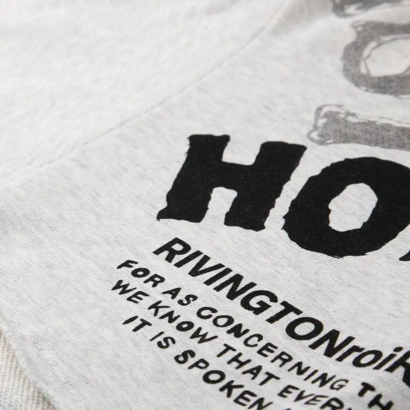 Letters Printed Drawstring Loose Casual Shorts-4