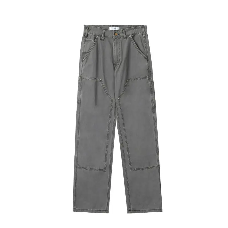 Vibe Style Brown Pants Logging Crane Pants-4