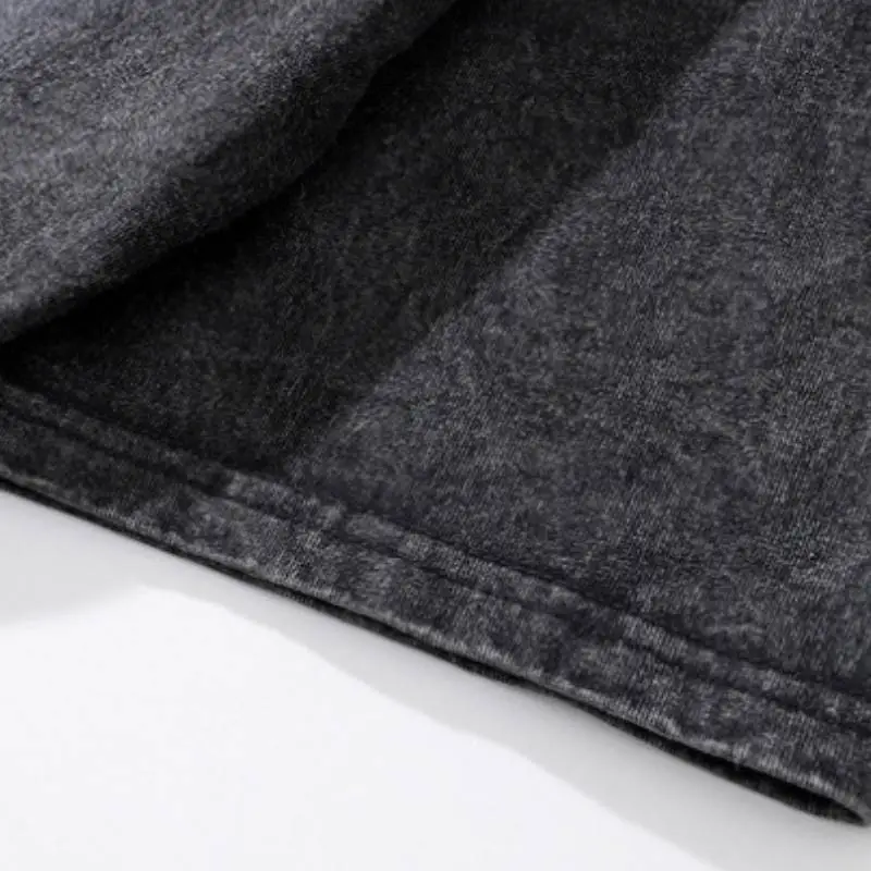 Distressed Retro Washed Print T Shirt-3