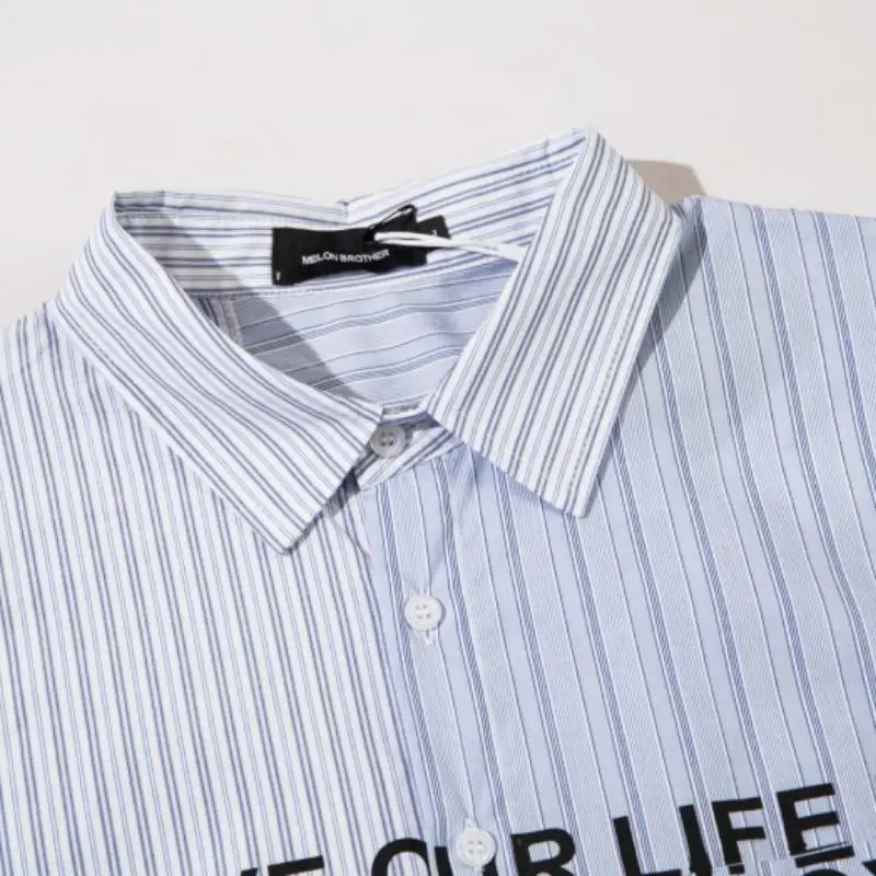 Retro Striped Long Sleeved Shirt-2