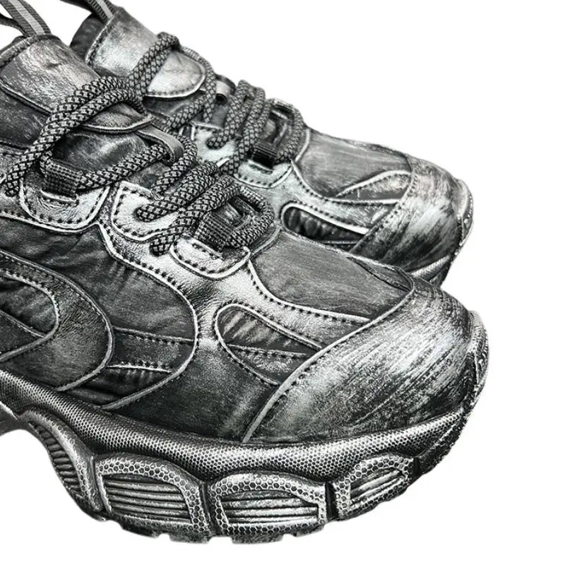 Trendy Thick Soled Sports Shoes-4