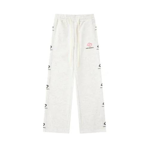 High Street Printed Letter Straight Stylish Waist Loosening Pants