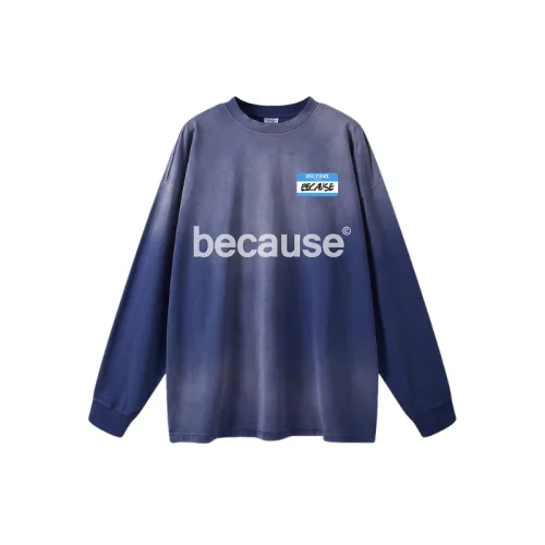 Washed Gradient Letter Printing Long Sleeve T-shirt