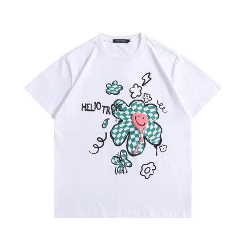 Checkerboard Graffiti Flower Printed T-shirt