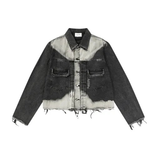 Trendy Loose Washed Fur-edged Denim Jacket