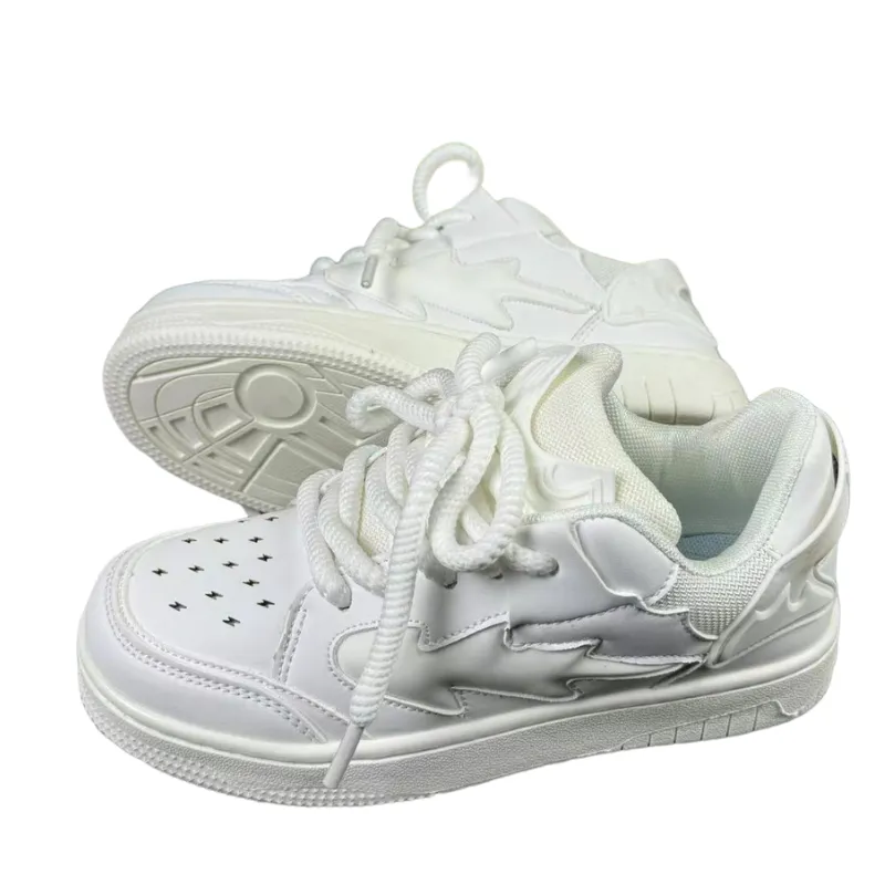 Contrast Color Thick Bottom Sports Shoes-10