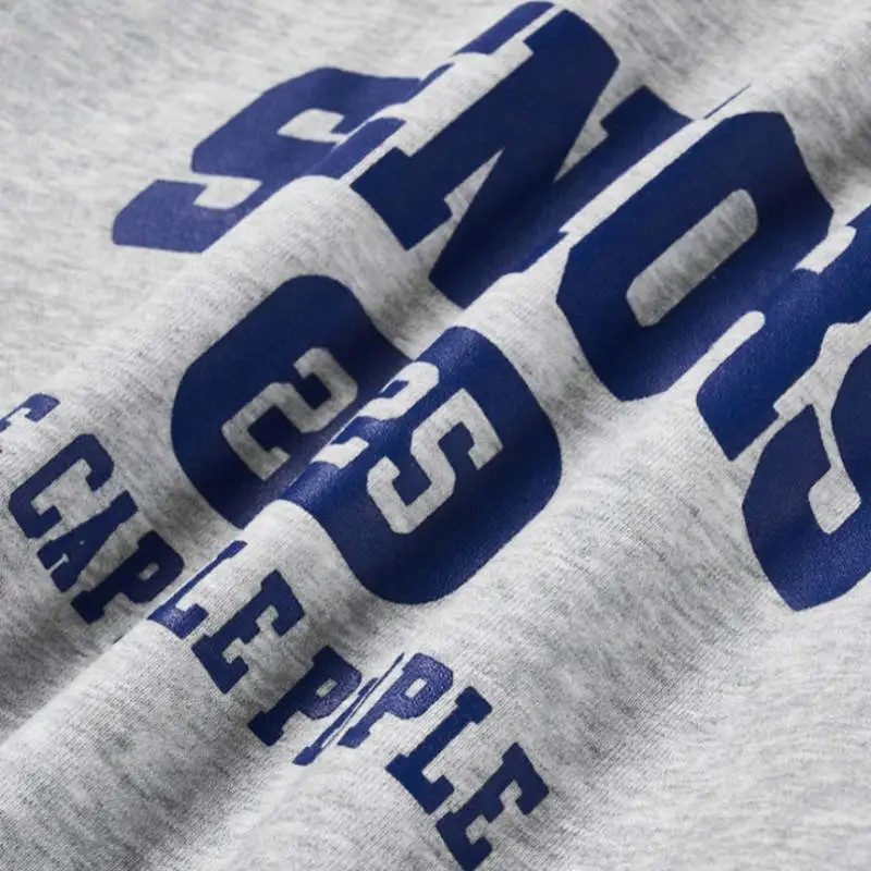 Printed High Neck Loose Crewneck Sweatshirt-7