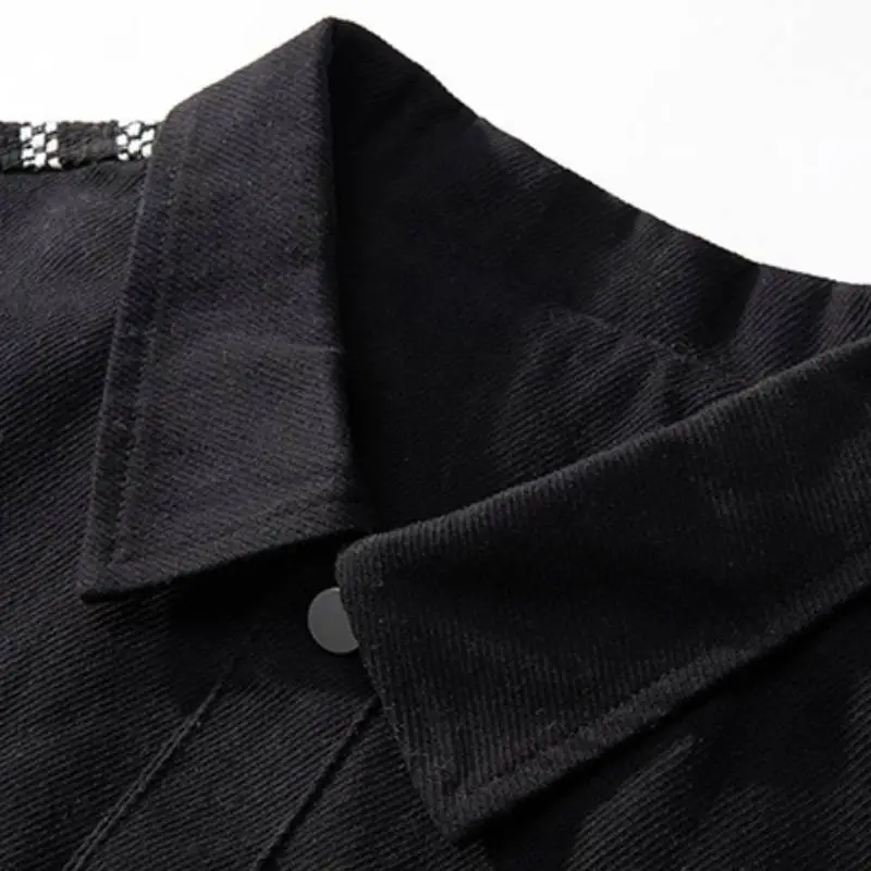 Retro Striped Stitching Jacket-6