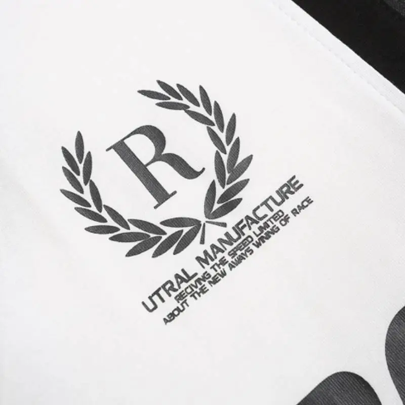 Stitching Contrast Color Polo Shirt-4