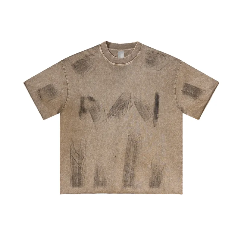 Trendy Wash Vintage T Shirt-18