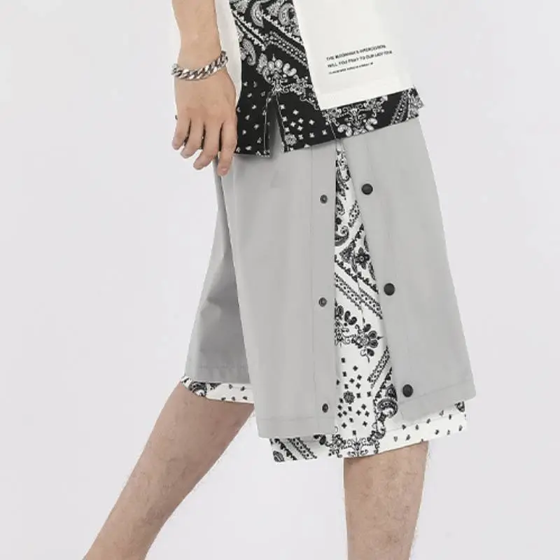 Casual Large Size Straight Breathable Shorts-9
