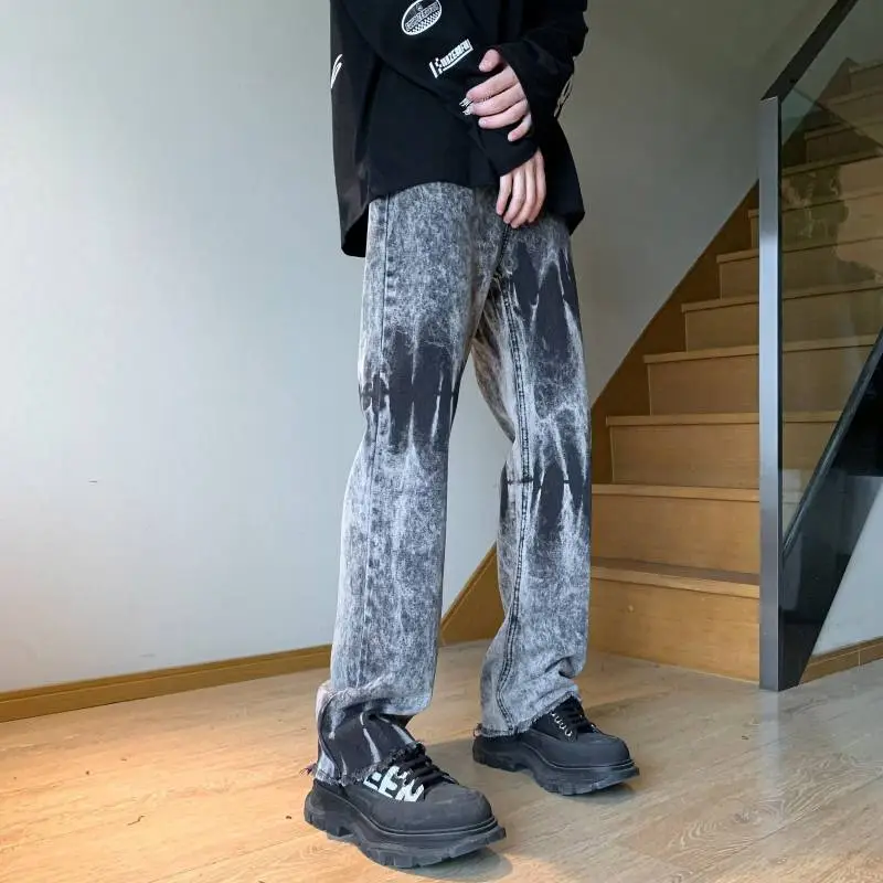 Gradient Slim Flared Pants-6