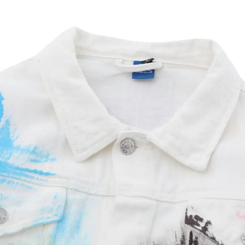 Painted Spray Denim Jacket-4