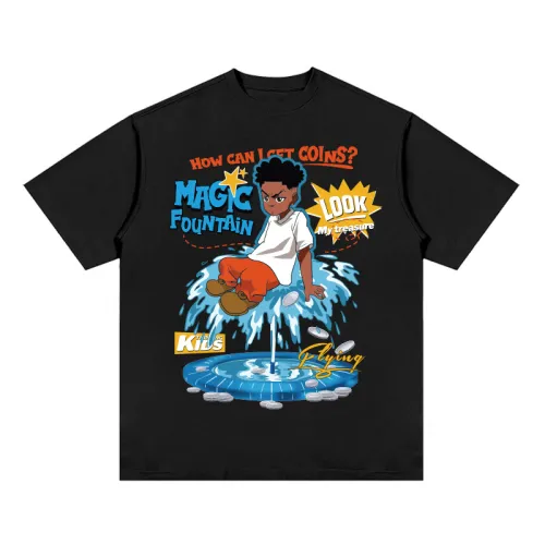 Hip-Hop Children's Hand-painted Printed Short-sleeved T-shirt