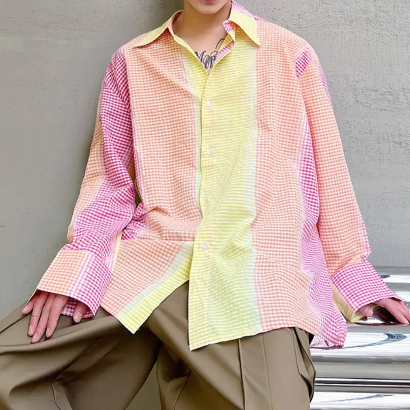 Casual Rainbow Long Sleeved Shirt-2