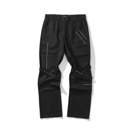 Hip-Hop Solid Color Neutral Loose Casual Straight Pants