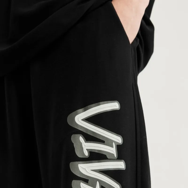 Trendy Hip Hop Letter Print Suit-4