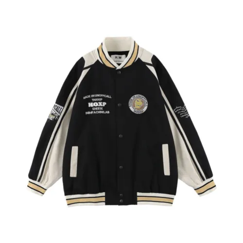 New Hip Hop Color-block Embroidered Trendy Brand Street Jacket