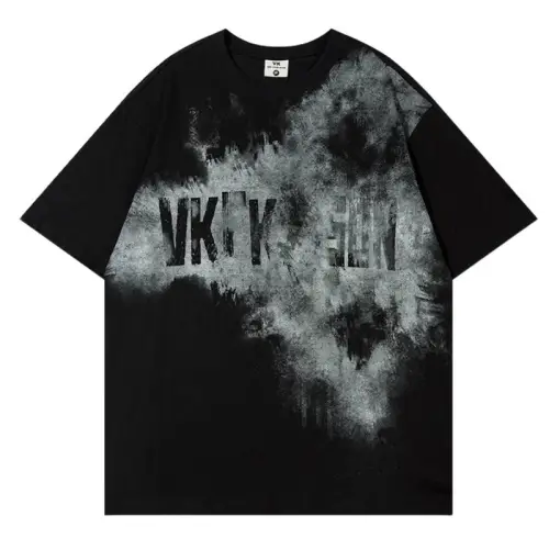 Ink Painting Style Cotton T-Shirt