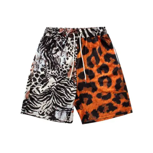 Trendy Leopard Print Mesh Shorts