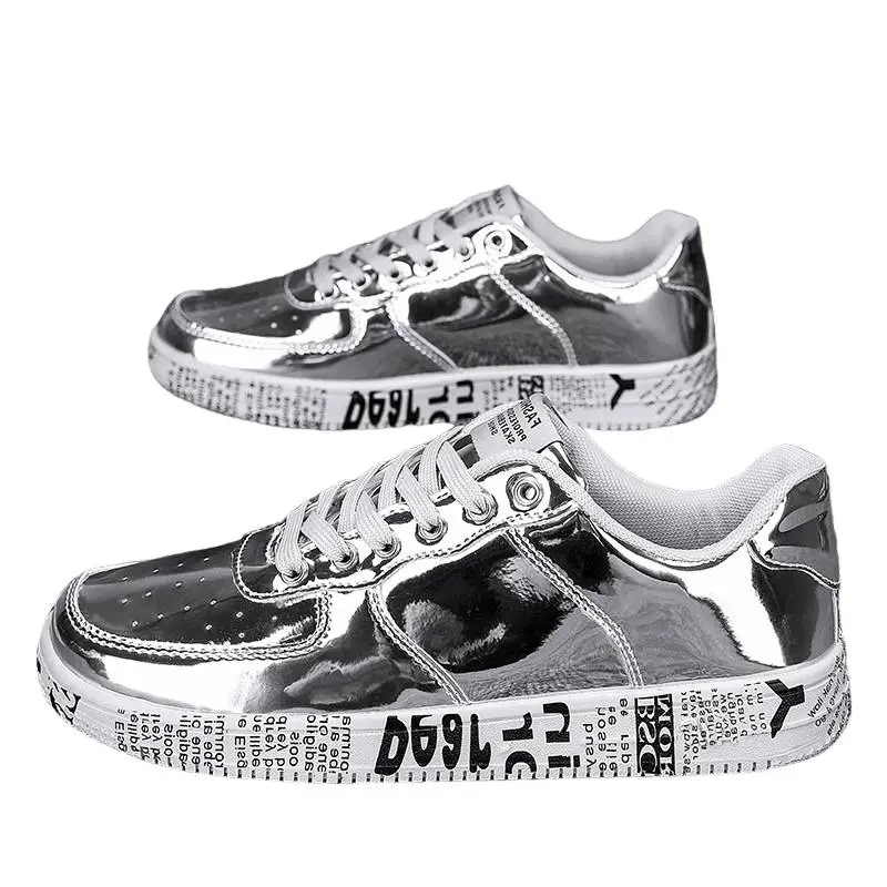 Trendy Casual Leather Skateboarding Shoes-5