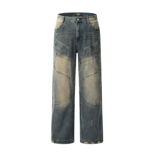 Vintage Washed Old Motorcycle Jeans