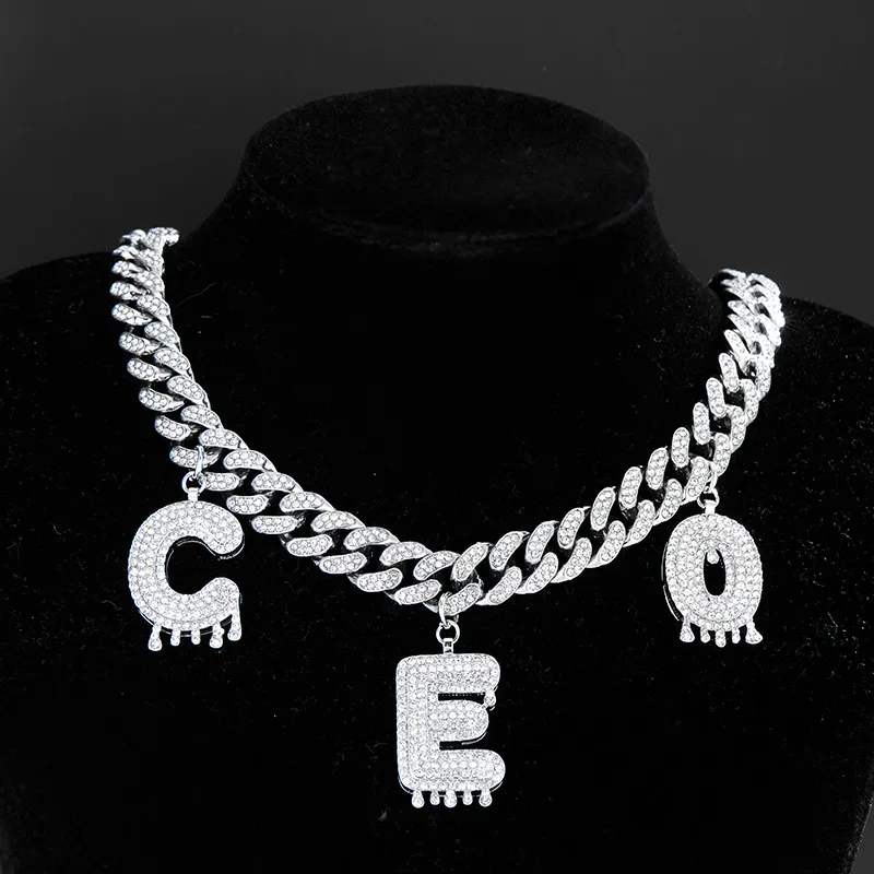 Hip Hop Trendy Letter Necklace-2
