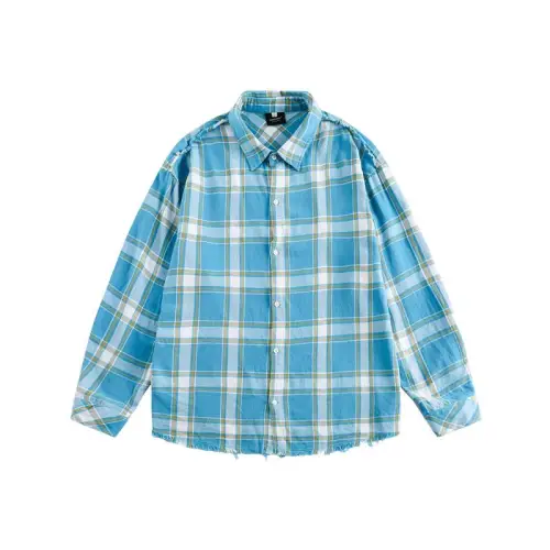 Plaid Burr Long Sleeve Shirt