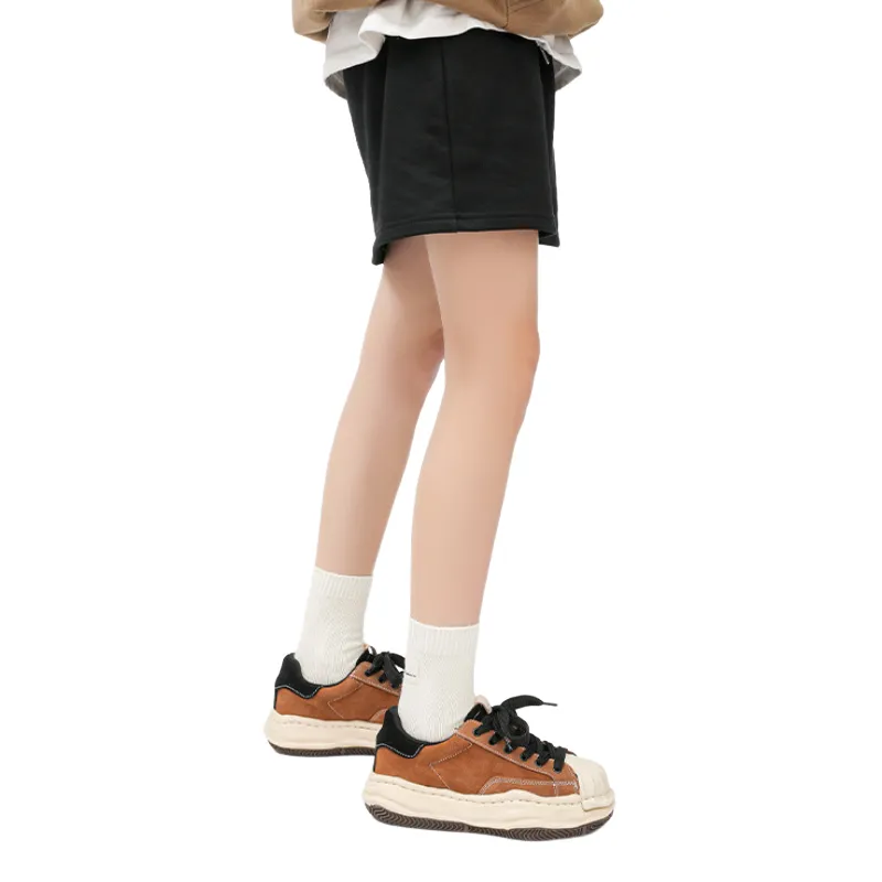 Retro Brown Shell Head Dissolved Shoes-2