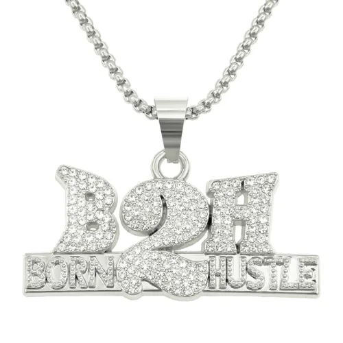 Diamond Letter Pendant Necklace