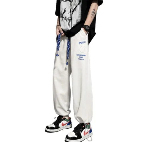 Waffle Printed Breathable Casual pants