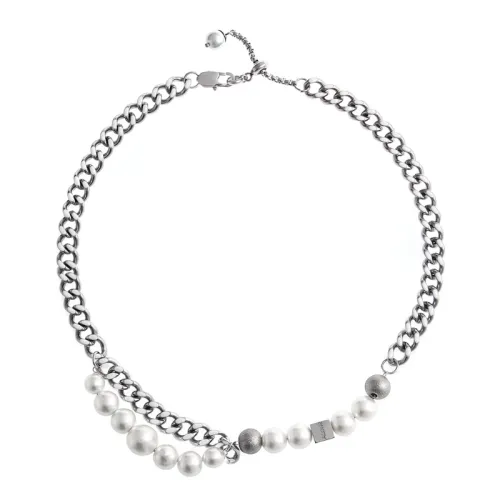 Hip-Hop Pearl Clavicle Chain