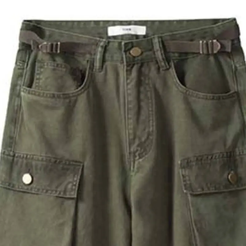 Trendy Street Loose Multi Pocket Pants-7