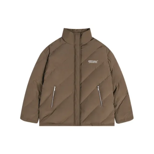 ATRY Twill Quilted Stitching Solid Color Down Jacket