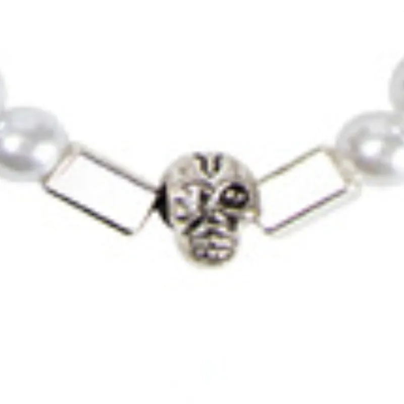 Butterfly Pearl Smiley Face Necklace-3
