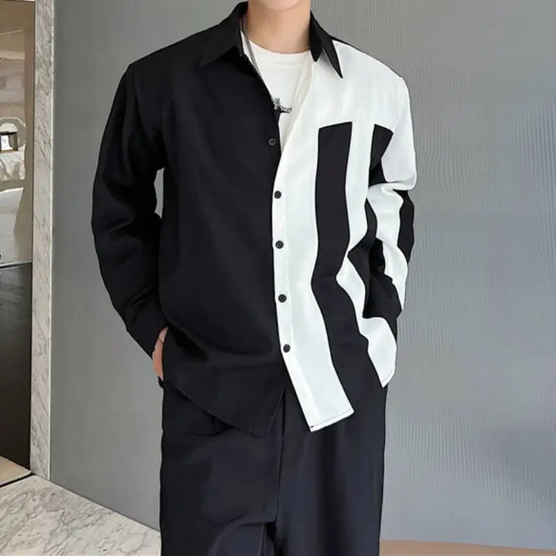 Trendy Black And White Shape Jacket-2