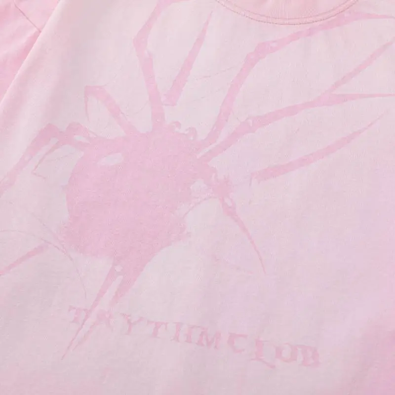 Long Sleeve T shirt Old Dark Spider Crewneck-5