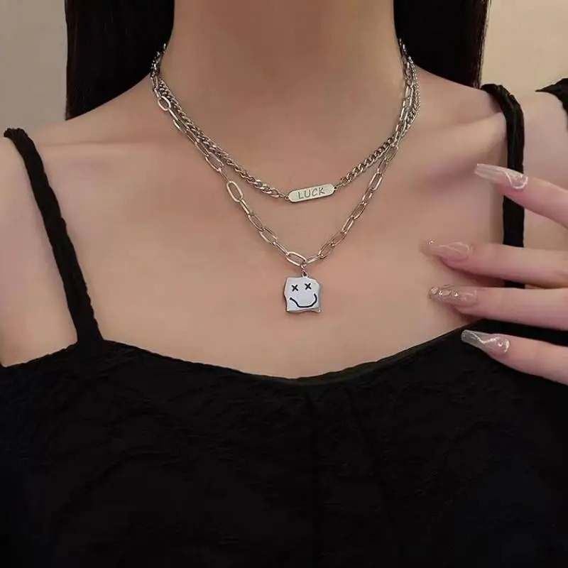 New Smiley Face Necklace-2